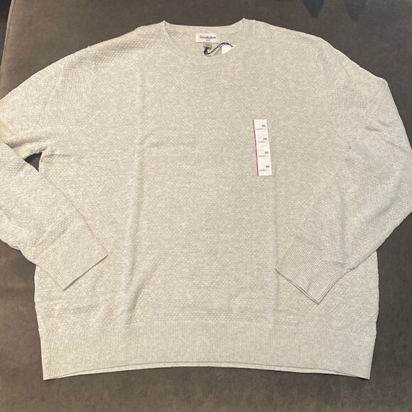 Women’s Goodfellow & Co Long Sleeve Sweater Round Neck Textured Size XXL NWT - Picture 6 of 12